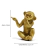 Trio de Esculturas Decorativas Macacos Dourados em Polirresina para Sala – Decoração Criativa - Vivva Design – Loja Online de Decoração e Iluminação Premium para Transformar seu Ambiente