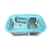Pote de Vidro Retangular com Tampa Color e Divisória 700 ml - comprar online