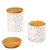 Potiche Decorativo Porcelana Branco P