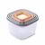 Conjunto com 6 Potes de Plástico Quadrado - Plas8075 / 6171