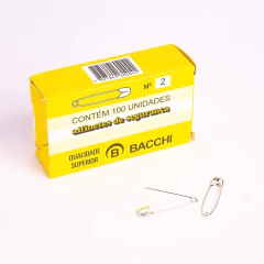 Alfinetes de Segurança Nº 02 - 100 Peças
