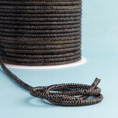 Cordão Infinity 3mm com Strass Preto - 1 Metro(s)