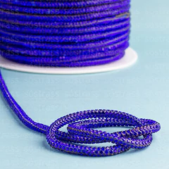Cordão Infinity 3mm com Strass Azul Royal - 1 Metro(s)