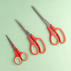 Kit Tesoura Emborrachada Multi-Uso - 3 Peças