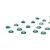 Strass Chaton Base Reta Hot Fix SS6.5 Verde Esmeralda - 1.440 Pedras