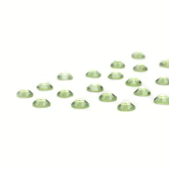 Strass Chaton Base Reta Hot Fix SS30 Verde Claro - 288 Pedras