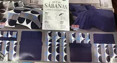 Sabanas dobles 2x1 medida Queen CON VOLADO - comprar online