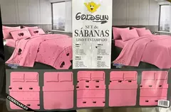 Sabanas dobles 2x1 medida Queen CON VOLADO