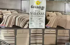 Sabanas dobles 2x1 medida Queen CON VOLADO - comprar online