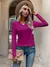 BLUSA MANGA LONGA GOLA EM V