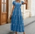 Vestido linho moda primavera verão longo