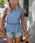 Blusa feminina bata em laise manga curta com detalhes em Gripir - comprar online