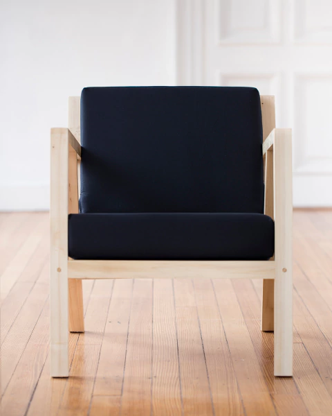 sillon nordico negro - comprar online