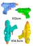 10 Pistolas de Agua 12cm