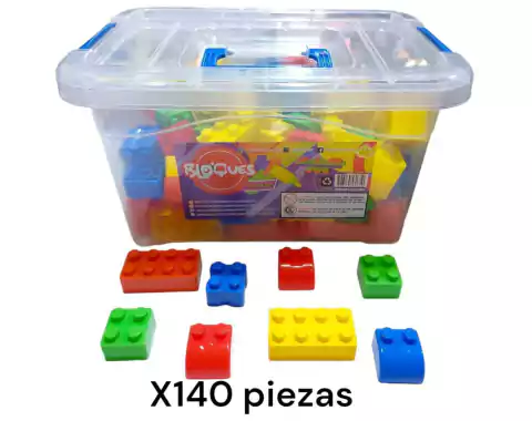 Bloques 140pz Caja Transparente