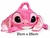 Bolso Stitch Rosa con Correa 21x25