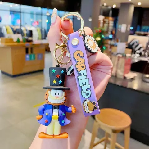 Llavero Goma Garfield Gorro Circo