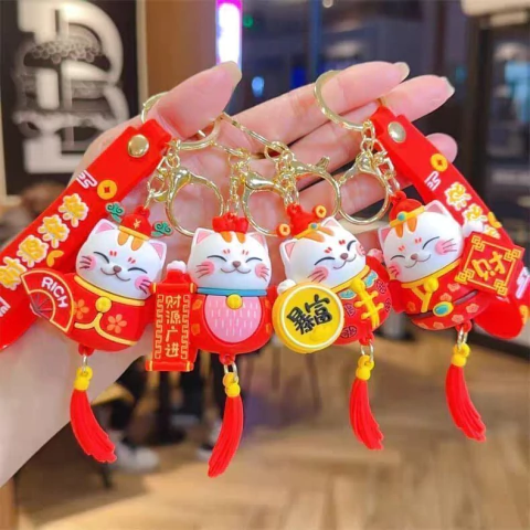 Llavero Goma Gato Fortuna X1 Surtido A