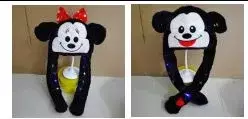 Gorro Levanta Orejas Minnie o Mickey con Luz