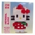 Lego Brick Kitty Rojo Frutilla 514pz