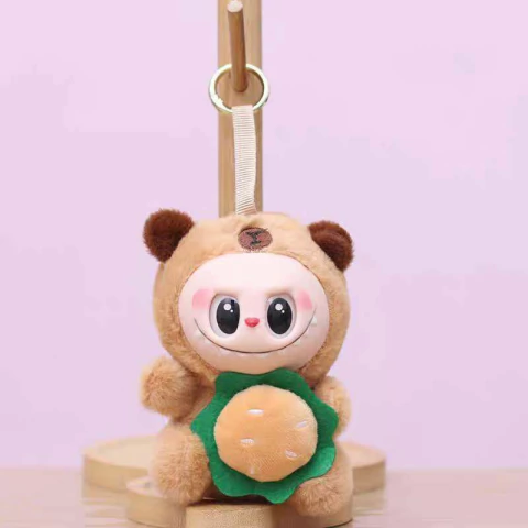 Llavero Peluche Collab Labubu & Capybara