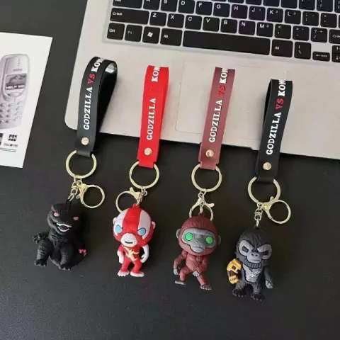 Llavero Goma King Kong Godzilla X1 Surtido