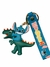 Llavero Goma Stitch Dinosaurio Verde