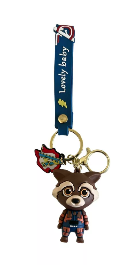 Llavero Goma Mapache de Groot