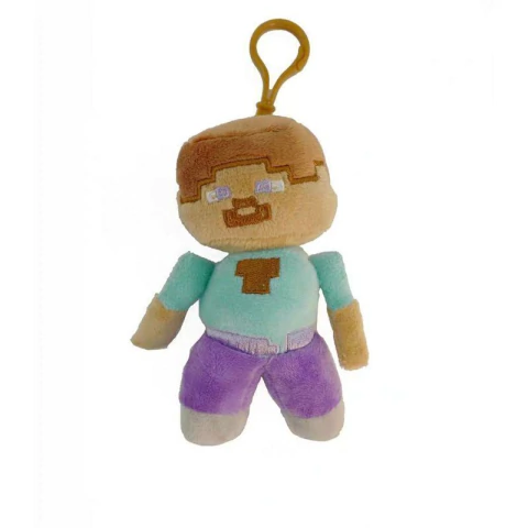 Llavero Peluche Steve Minecraft X1