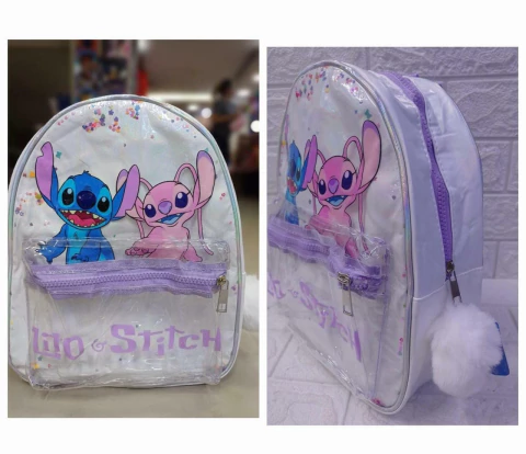 Mochila Stitch Transparente Pompon X1 CD