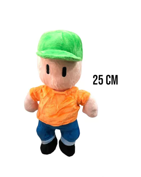 Peluche Stumble Guys Nene Gorra Verde Importado