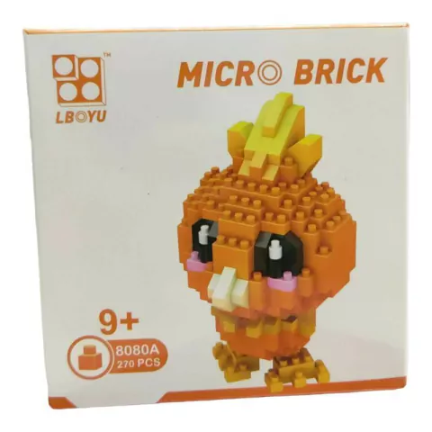 Lego Brick Torchic Naranja Bebe