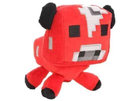 Llavero Peluche Toro Rojo Minecraft X1