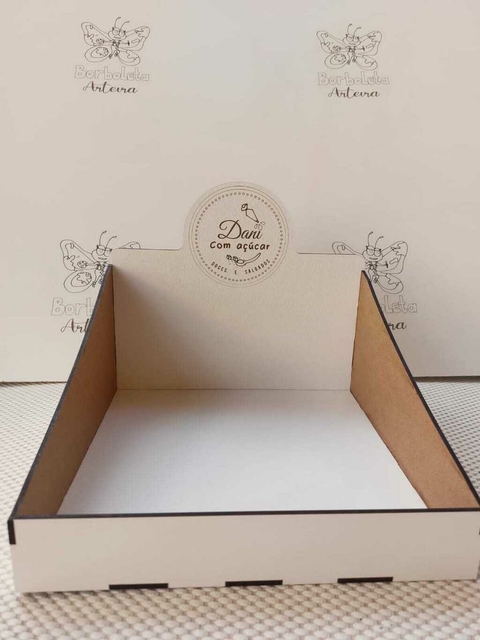 Display expositor para cookie, doces, brownies tamanho 26x18cm