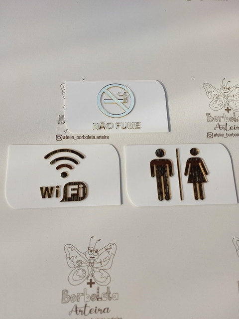 Placa de identificação para porta, empresa, escritório. - comprar online