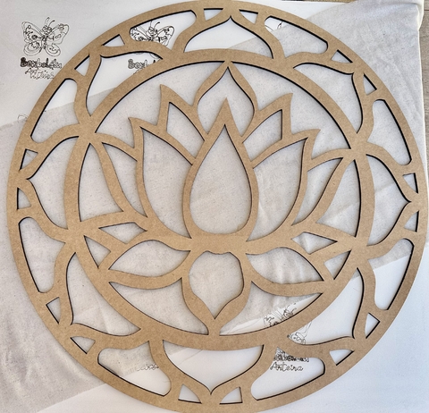 Mandala flor de lotus Mdf 6mm - comprar online