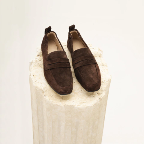 Mocasin Zafiro- Gamuza chocolate