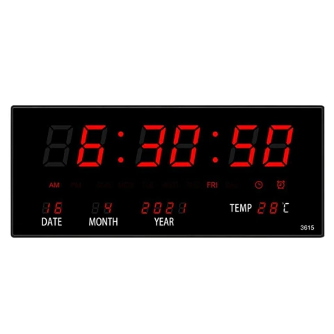 Reloj Calendario Mural Digital