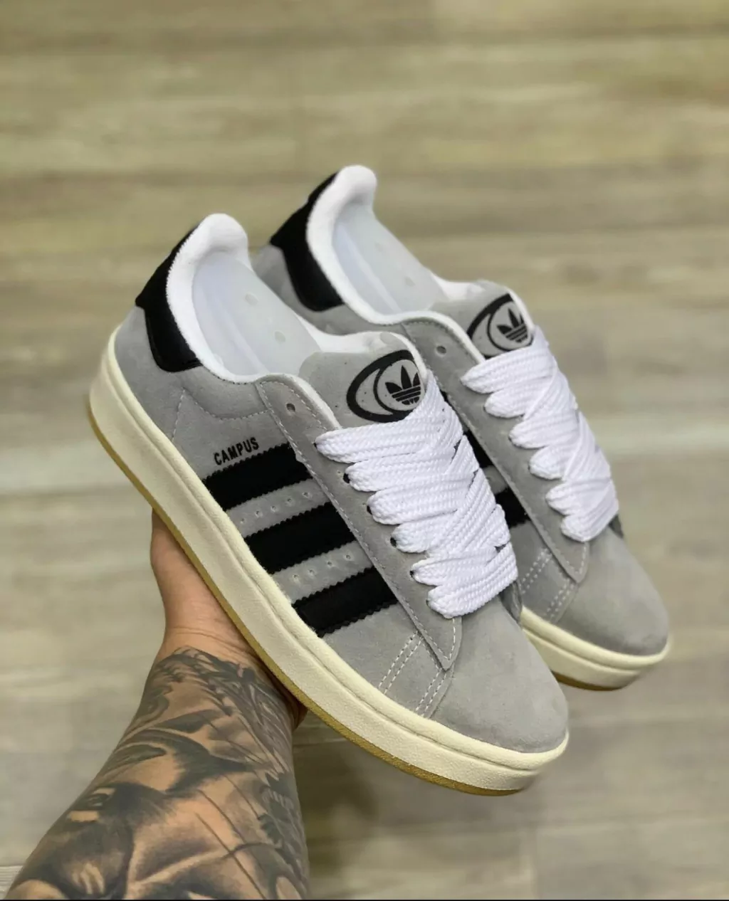 Adidas Campus - Cinza/Preto