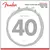 Juego de Cuerdas Fender 7250L Nickel Plated Steel para Bajo 4 Cuerdas 040