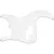 Pickguard Fender Precision Bass Vintage 62' Blanco de 3 capas