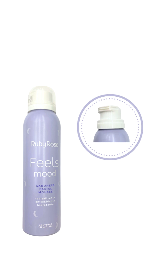 Sabonete Facial Mousse - Feels Mood - Ruby Rose