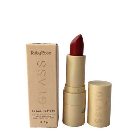 Batom Bala Velvety - Glass - Ruby Rose