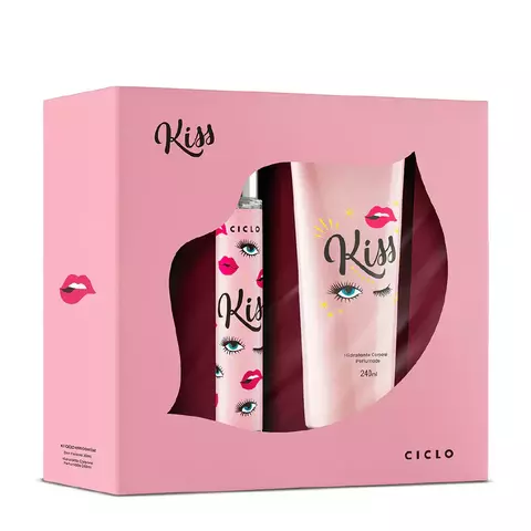Estojo Kiss Deo Colônia 30ml + Loção Hidratante - Ciclo 240ml