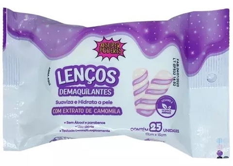 LENÇO DEMAQUILANTES - MARSHMALLOW - SUPER PODERES