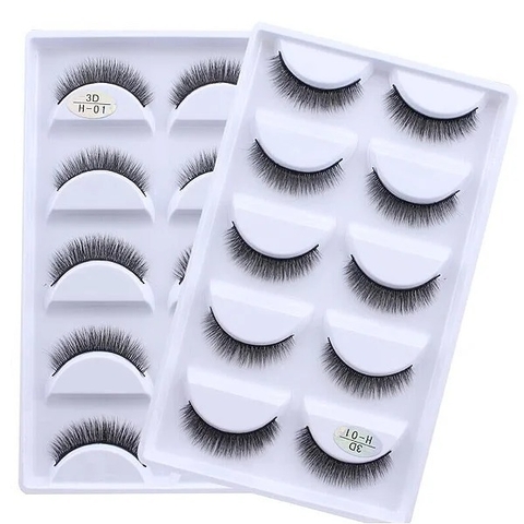 CARTELA DE CILIOS - H01 - 5 PARES