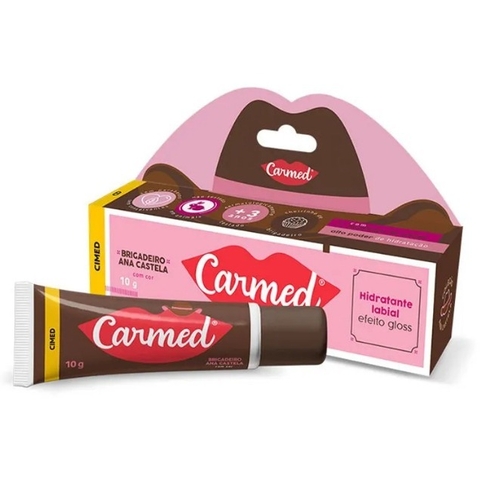 HIDRATANTE LABIAL CARMED BRIGADEIRO COM COR ANA CASTELA