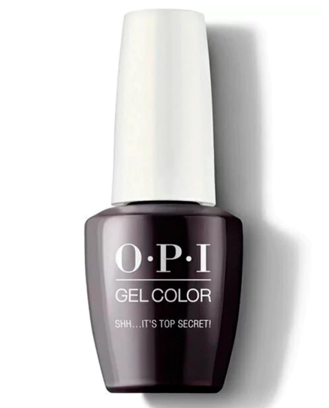 opi esmalte gel color semipermanente shh.. top secret color marron oscuro 