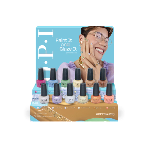 Exhibidor de esmaltes OPI de la colección Your Way Nail Lacquer Tradicional de 12 unidades