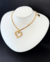 Colar Coração Vazado Com Brilhos Linha Premium - Banhado a Ouro 18k